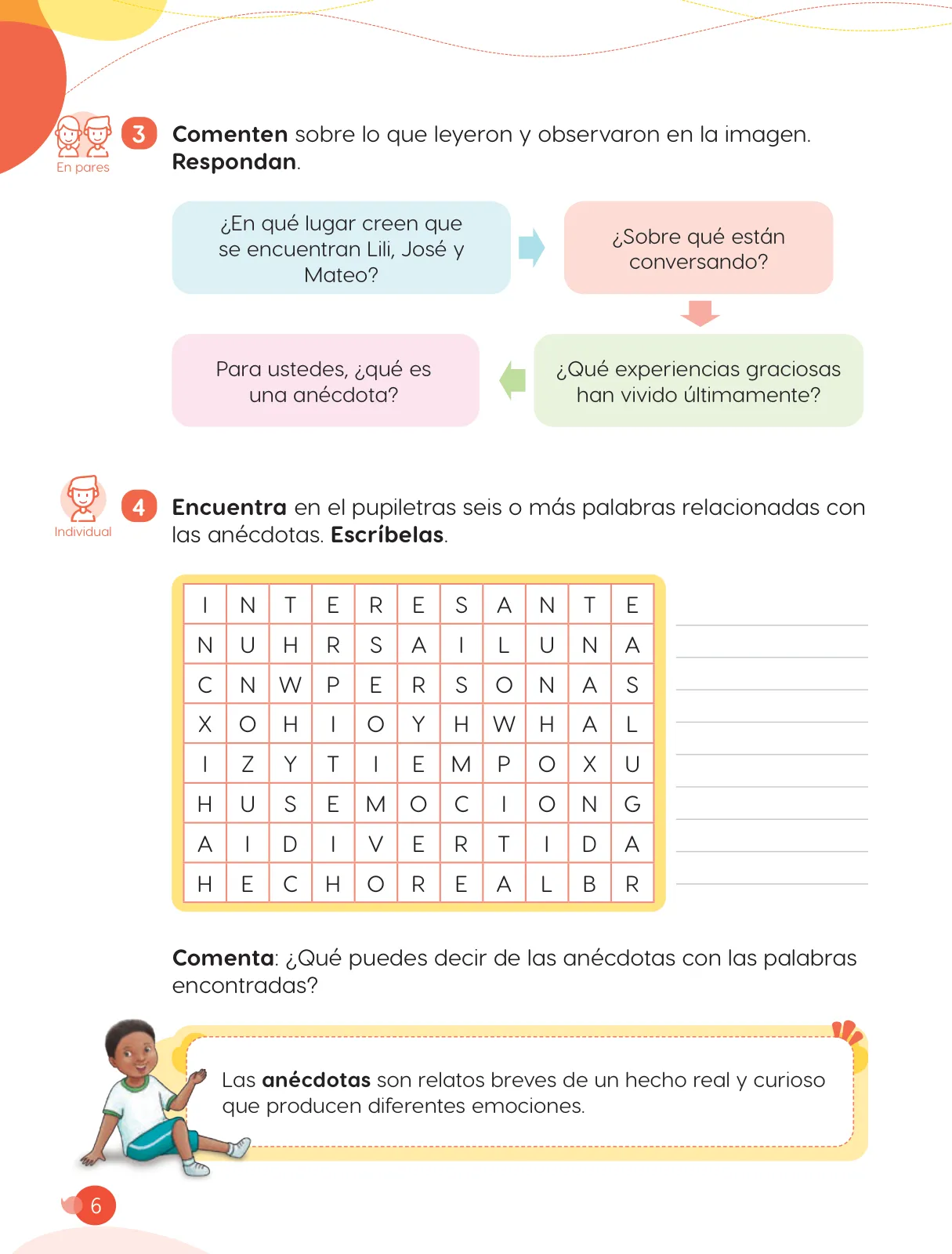 Página 8 de Cuadernillo de Comunicación 3, tercer grado de Primaria · 2023