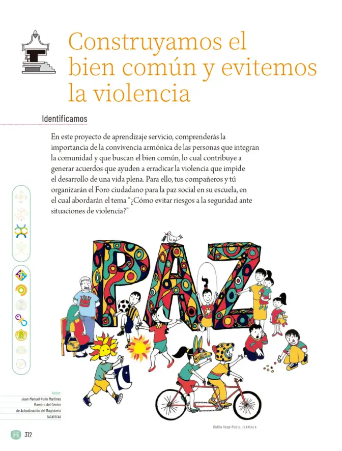 Página 315 de Proyectos Comunitarios. Libro de Educación Primaria Grado 6° Ciclo Escolar 2025 - 2026