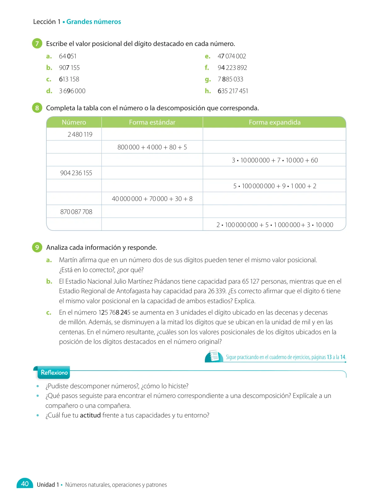 Miniatura página 106 de Matemática – Quinto Básico | Texto del Estudiante MINEDUC – Descargar PDF · 2024