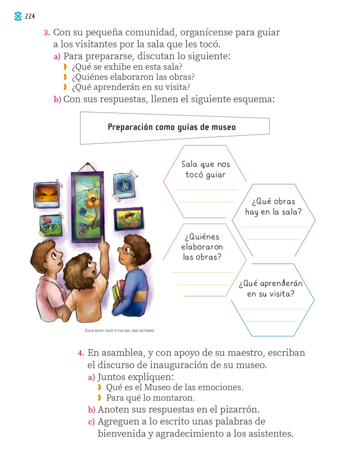 Página 225 de Proyectos Comunitarios. Libro de Educación Primaria Grado 1° Ciclo Escolar 2025 - 2026