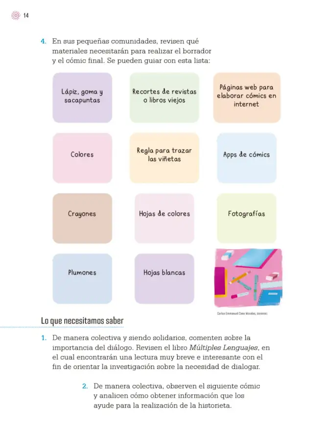 Página 17 de Proyectos de Aula. Libro de Educación Primaria Grado 4° Ciclo Escolar 2025 - 2026
