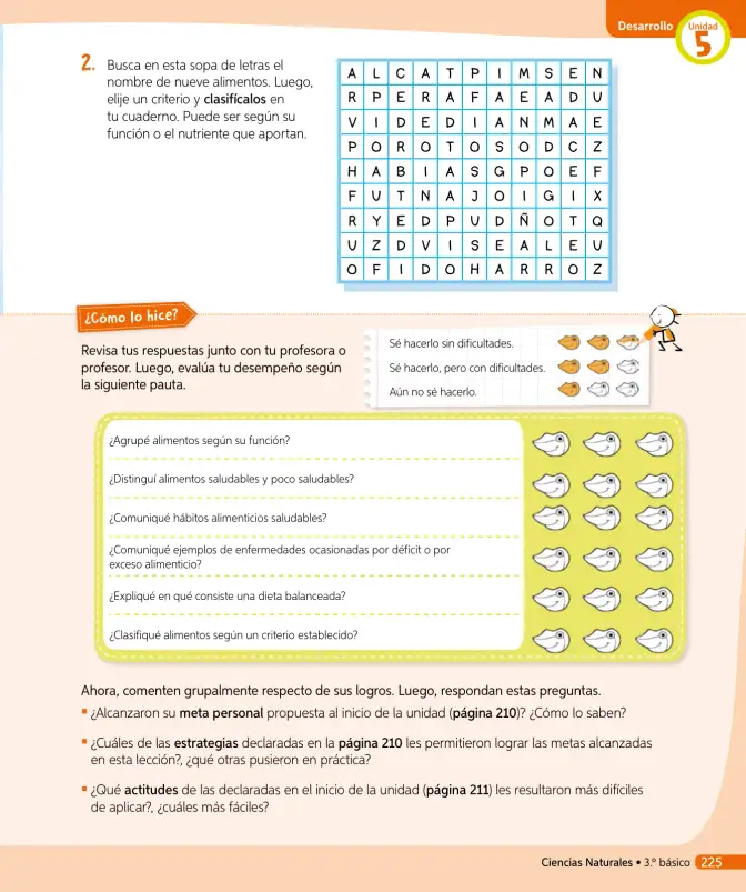 Página 244 de Ciencias Naturales – Tercero Básico | Texto del Estudiante MINEDUC – Descargar PDF · 2024