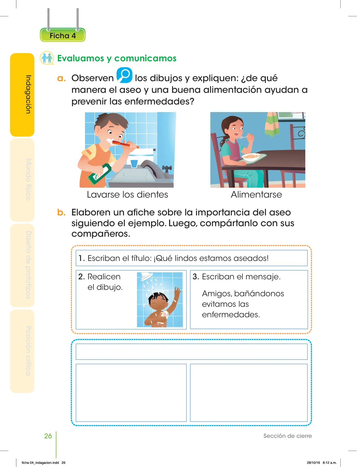 Miniatura página 7 de Cuaderno de fichas Ciencia y Tecnología. Primer grado de Primaria. Las enfermedades y su cuidado · 2017