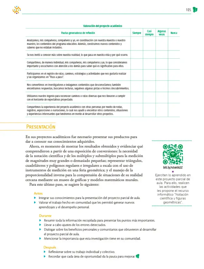 Página 106 de Colección Sk´asolil. Nuestro libro de Proyectos. Tomo III. Libro de Educación Telesecundaria Grado 2° Ciclo Escolar 2025 - 2026