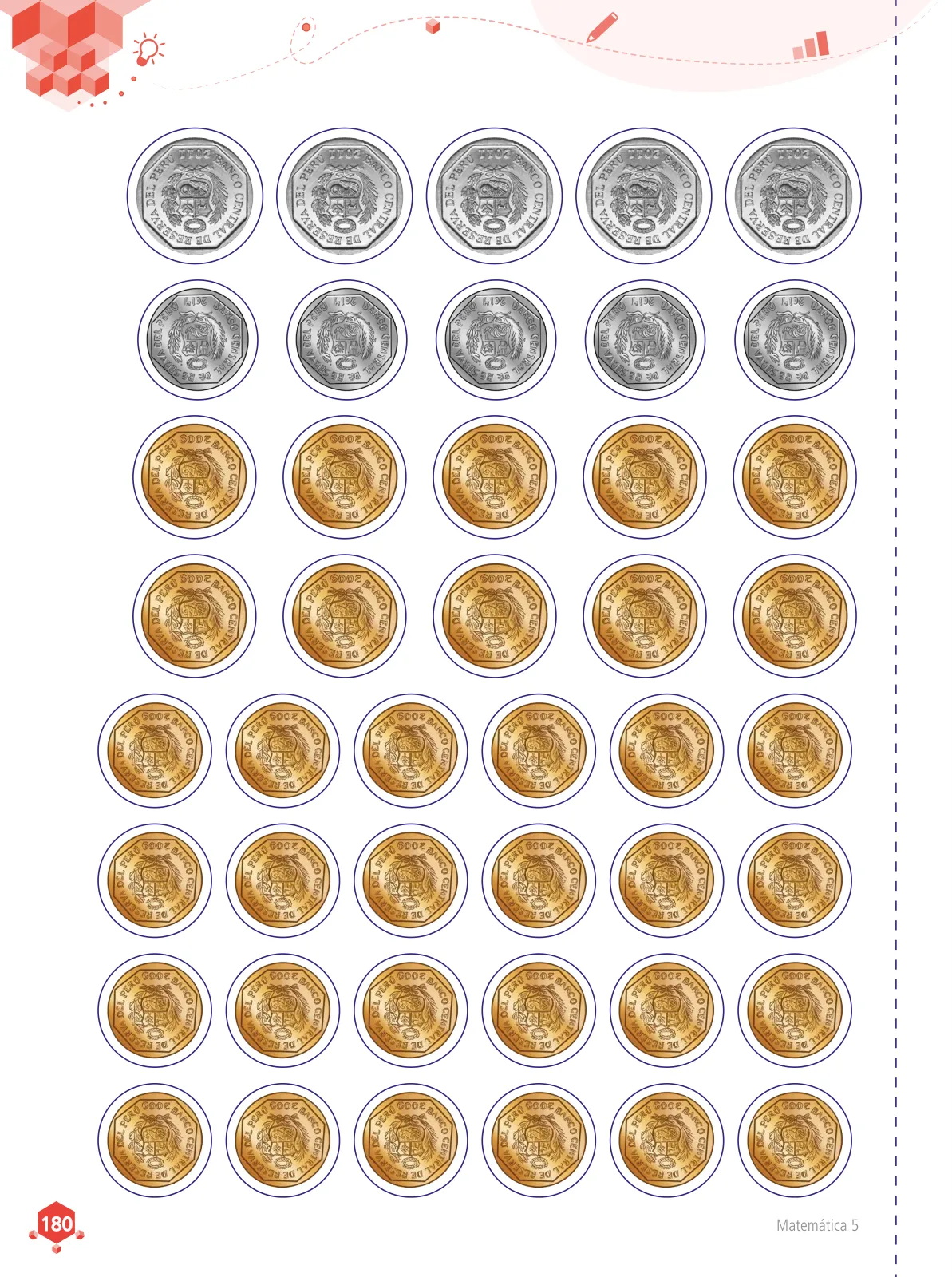 Miniatura página 181 de Matemática 5 : cuaderno de trabajo para quinto grado de Educación Primaria 2018 · 2018