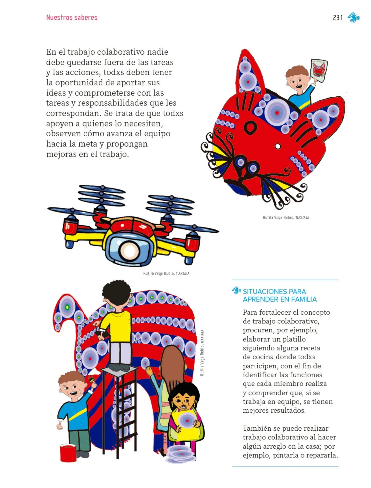 Página 232 de Nuestros saberes: Libro para alumnos, maestros y familia.   Libro de Educación Primaria Grado 1°  Ciclo Escolar 2025 - 2026