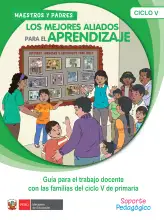 Portada de Guía para el trabajo docente con las familias del ciclo V de Primaria · 2016