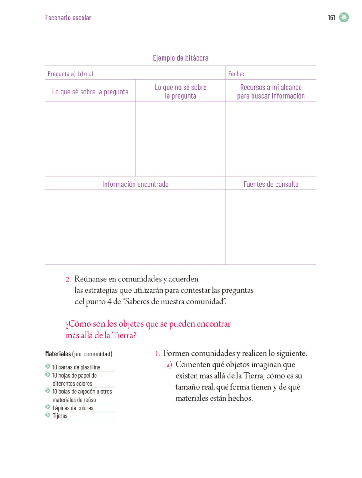 Página 164 de Proyectos Escolares. Libro de Educación Primaria Grado 5° Ciclo Escolar 2025 - 2026