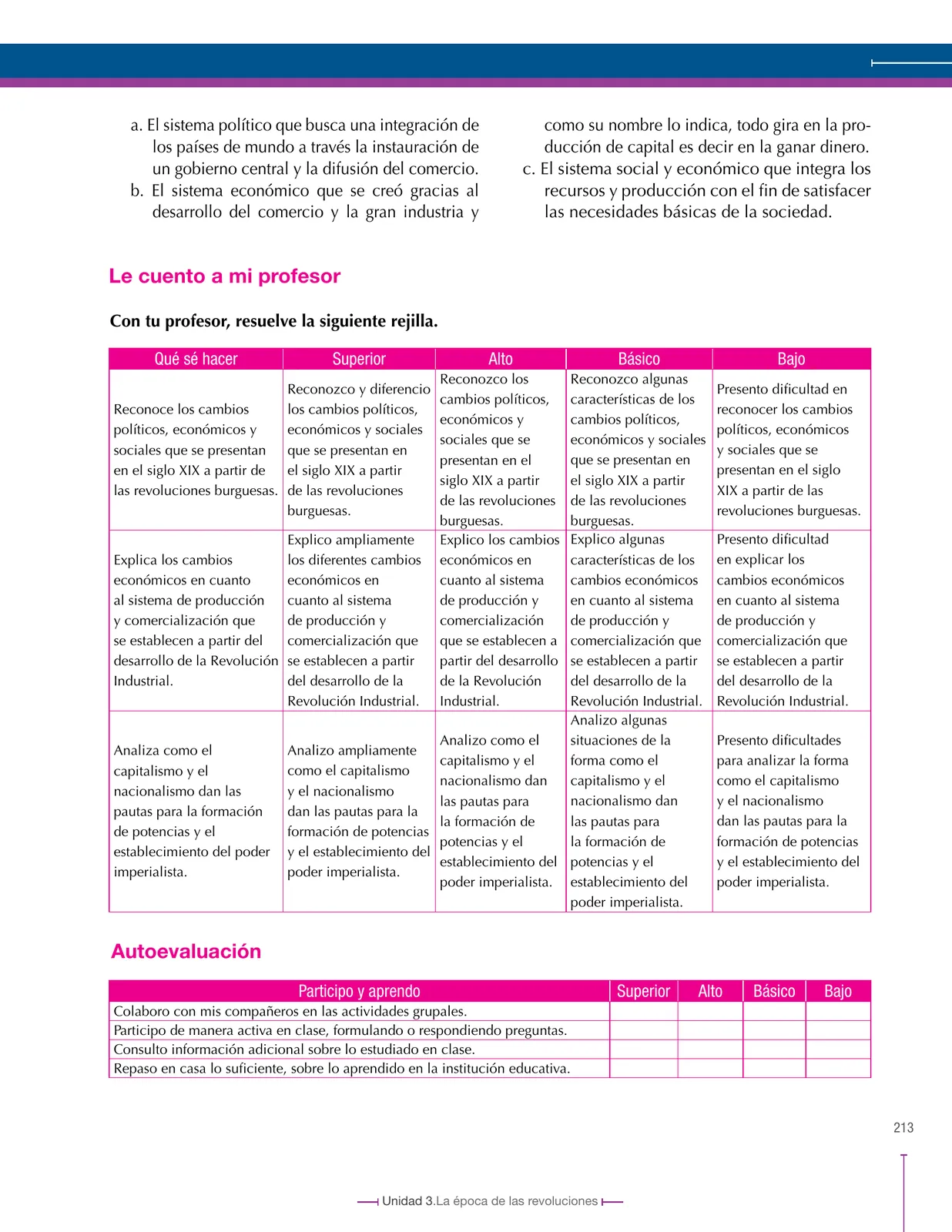Miniatura página 213 de Ciencias Sociales 8° · Secundaria Activa