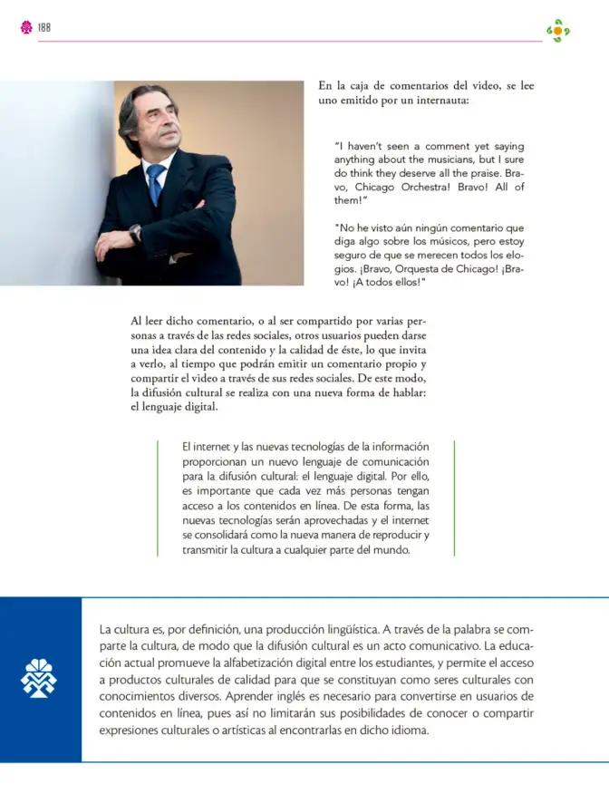 Página 189 de Colección Nanahuatzin. Lenguajes. Libro de Educación Secundaria Grado 3° Ciclo Escolar 2025 - 2026