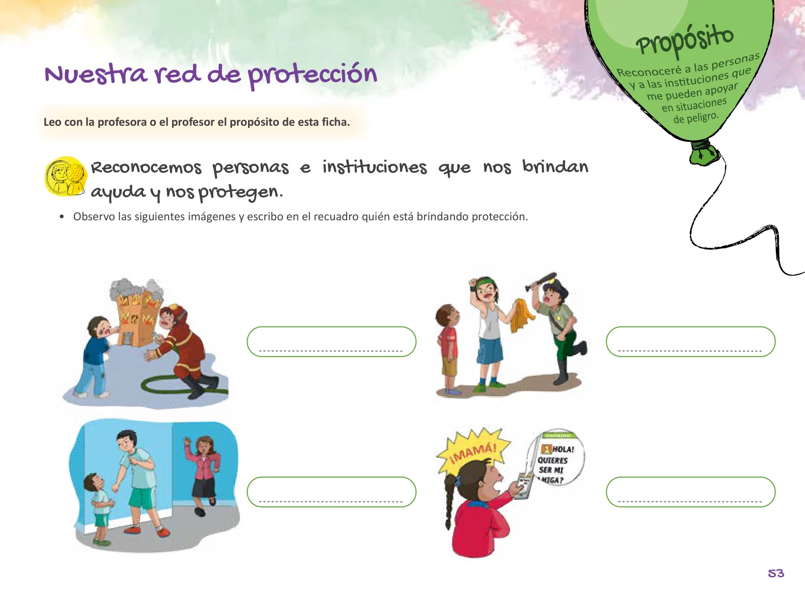 Miniatura página 55 de Cuadernillo de Tutoría 3 : tercer grado de Educación Primaria · 2021