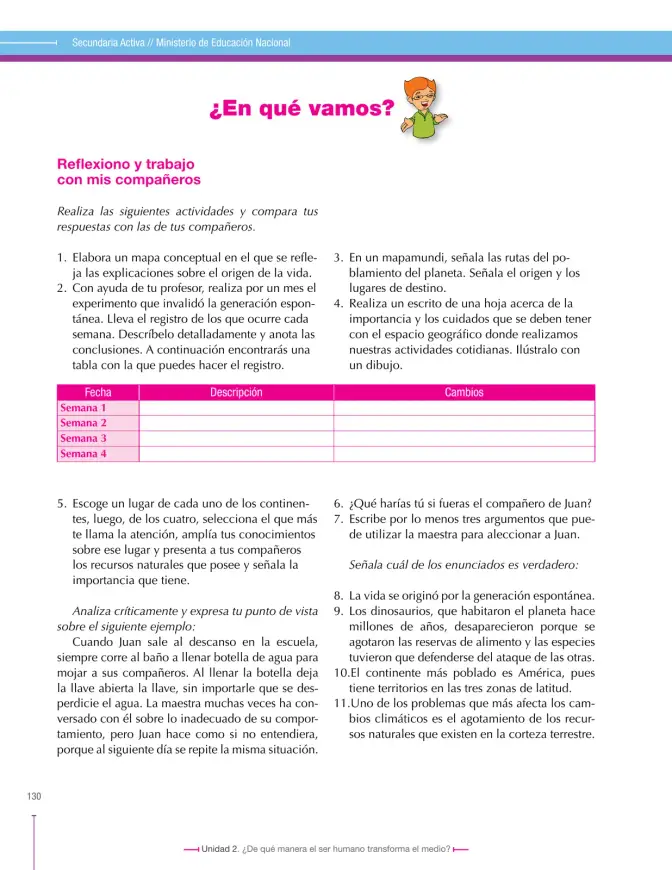 Página 130 de Ciencias Sociales 6° · Secundaria Activa