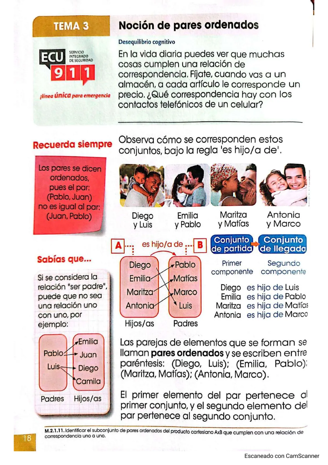 Miniatura página 12 de Matematica · 3 EGB · 2025