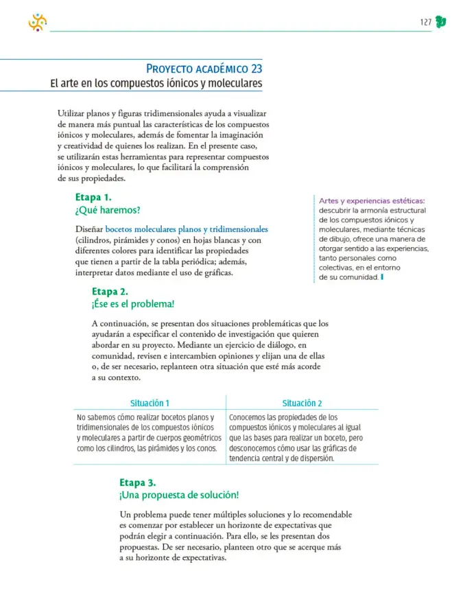 Página 128 de Colección Nanahuatzin. Nuestro libro de Proyectos. Tomo II. Libro de Educación Telesecundaria Grado 3° Ciclo Escolar 2025 - 2026