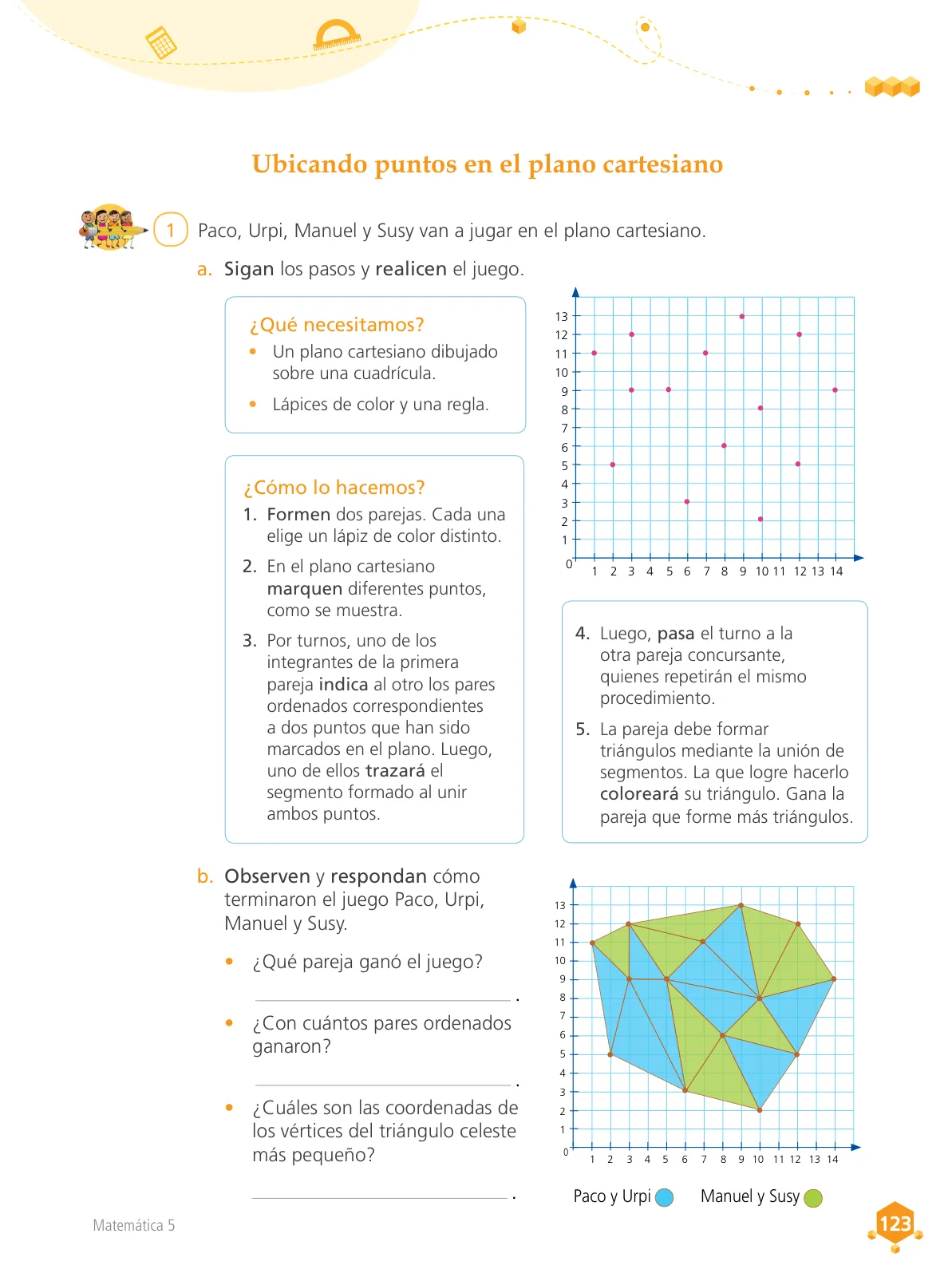 Miniatura página 124 de Matemática 5 : cuaderno de trabajo para quinto grado de Educación Primaria 2018 · 2018