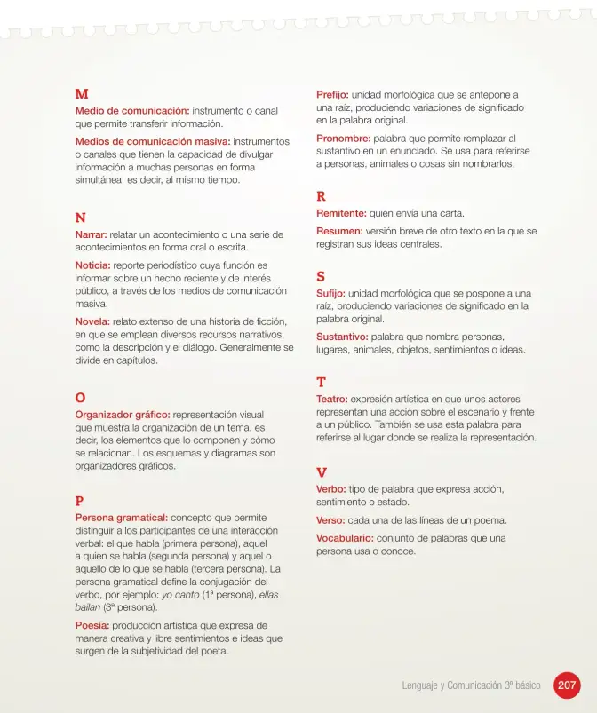 Página 291 de Lenguaje y Comunicación – Tercero Básico | Texto del Estudiante MINEDUC – Descargar PDF · 2024
