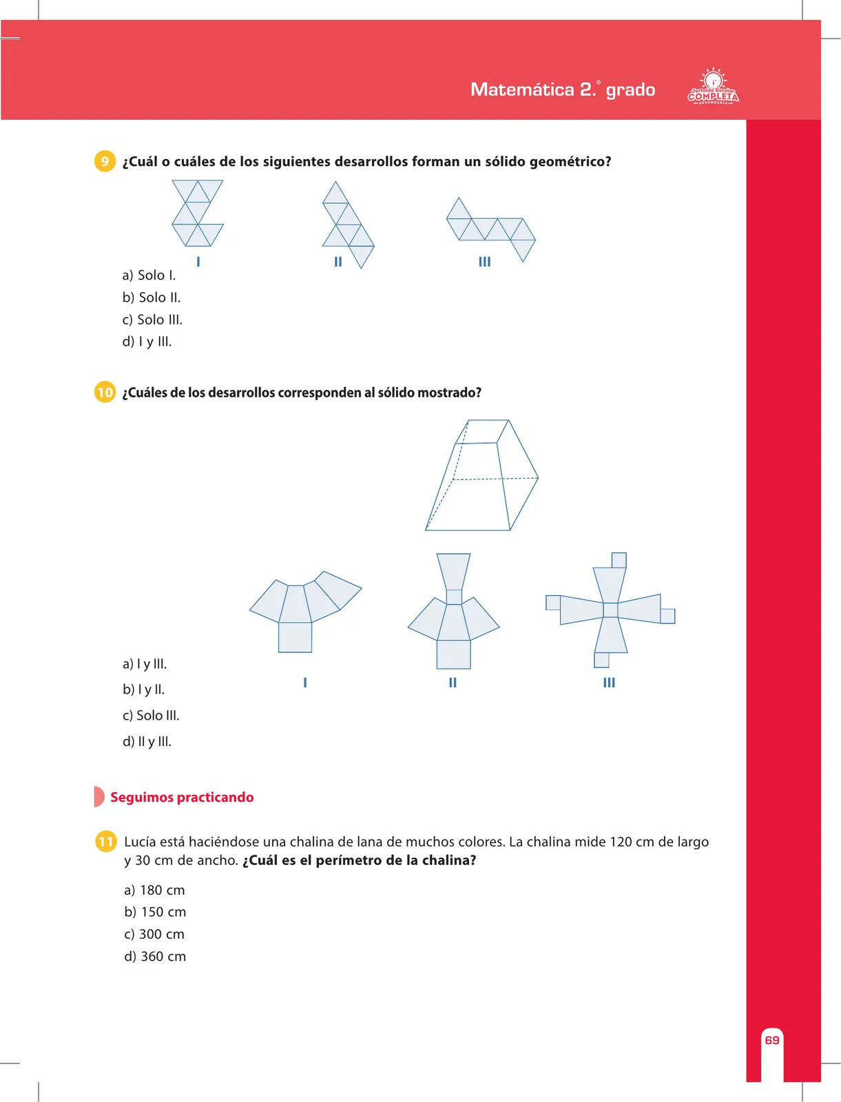 Miniatura página 69 de Matemática 2 : cuaderno de reforzamiento pedagógico - JEC · 2016