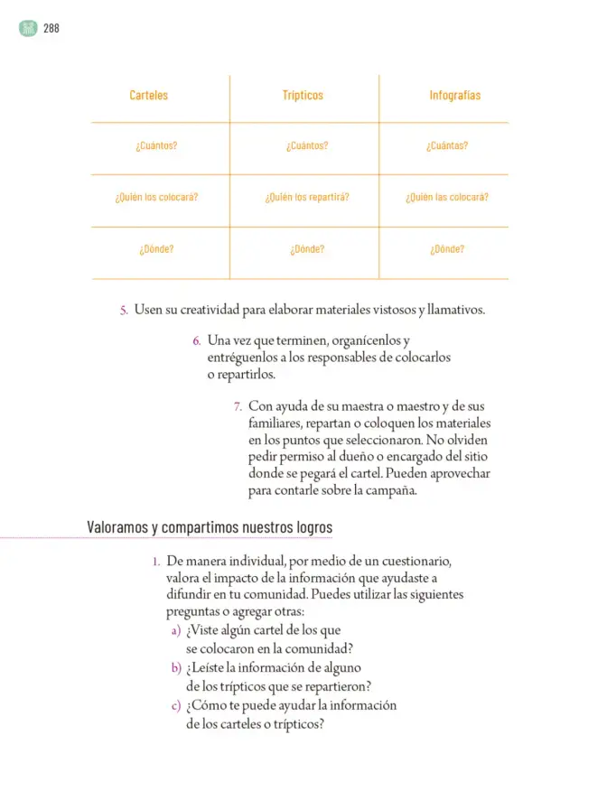 Página 291 de Proyectos Comunitarios. Libro de Educación Primaria Grado 6° Ciclo Escolar 2025 - 2026