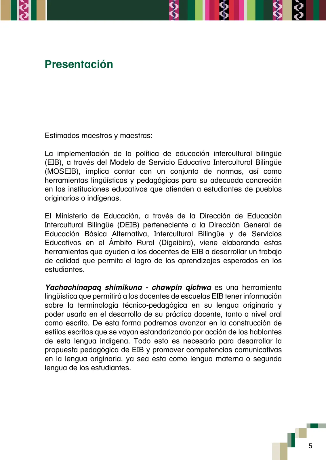 Miniatura página 7 de Yachachinapaq shimikuna - chawpin qichwa = Vocabulario pedagógico quechua central · 2021