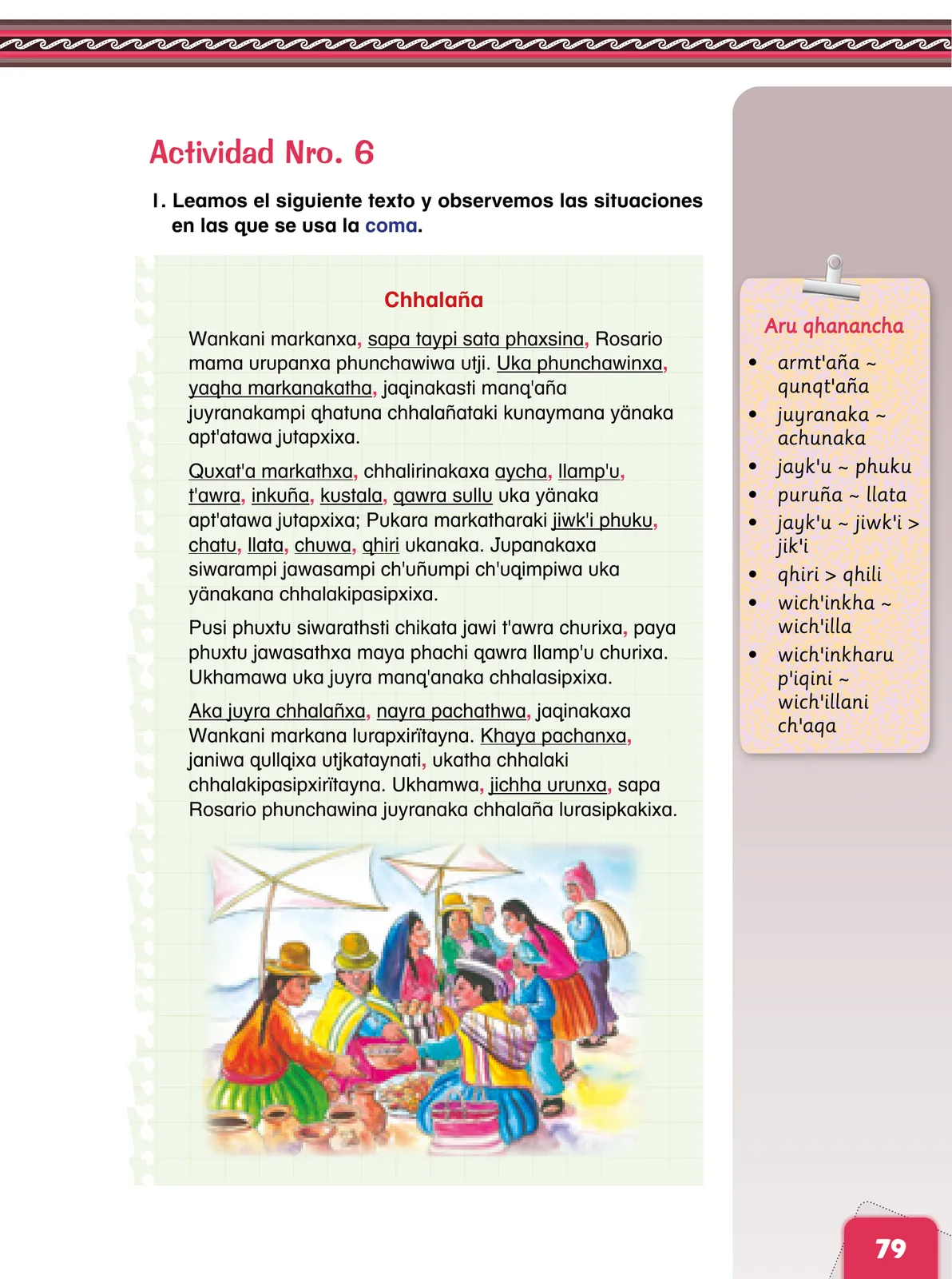 Página 81 de Aymara arutha chiqapa qillqañataki panka = Manual de escritura Aimara · 2021