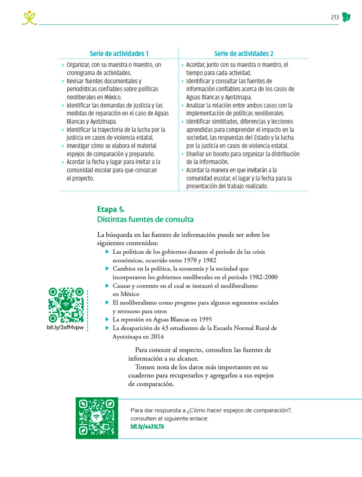 Miniatura página 214 de Colección Sk´asolil. Nuestro libro de Proyectos.  Tomo III.  Libro de Educación Telesecundaria Grado 2°  Ciclo Escolar 2025 - 2026