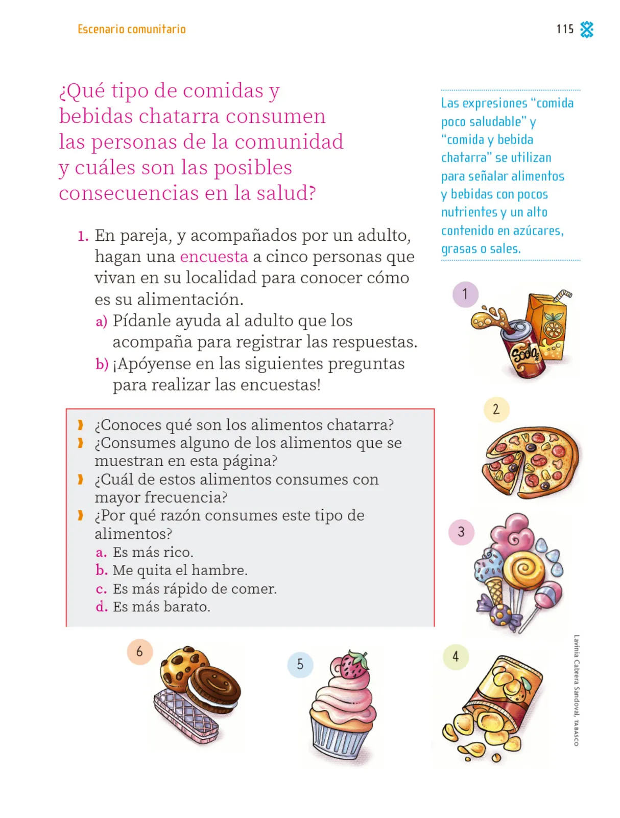 Página 116 de Proyectos Comunitarios.   Libro de Educación Primaria Grado 1°  Ciclo Escolar 2025 - 2026