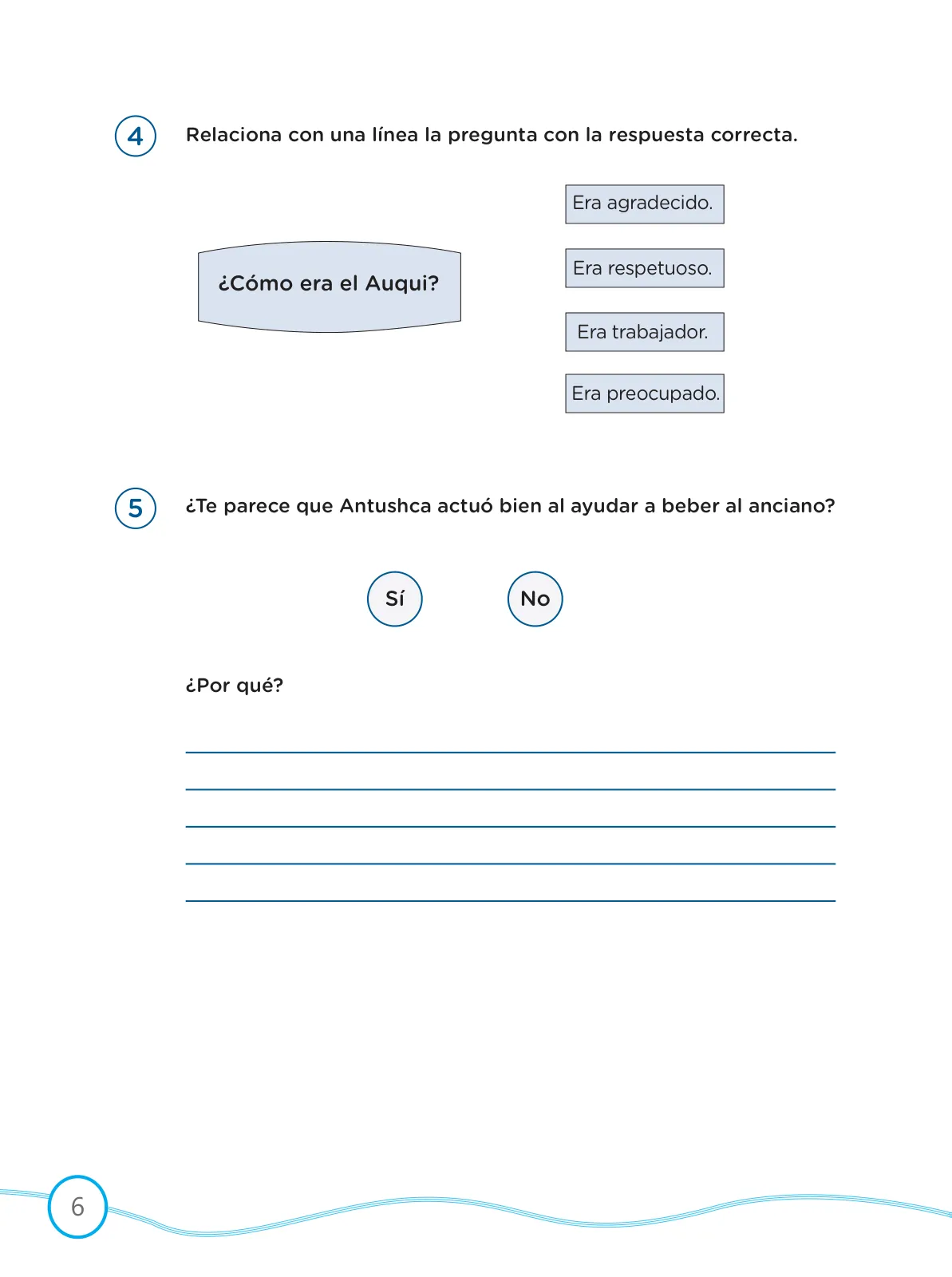 Miniatura página 6 de Kit de evaluación Proceso 1 Demostrando lo que aprendimos : Comunicación, segundo trimestre, ﻿Cuarto grado - Primaria · 2019