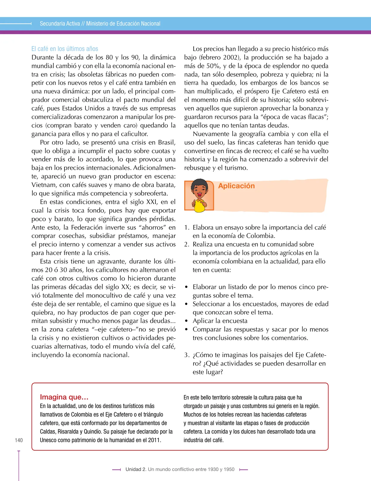 Miniatura página 140 de Ciencias Sociales 9° · Secundaria Activa