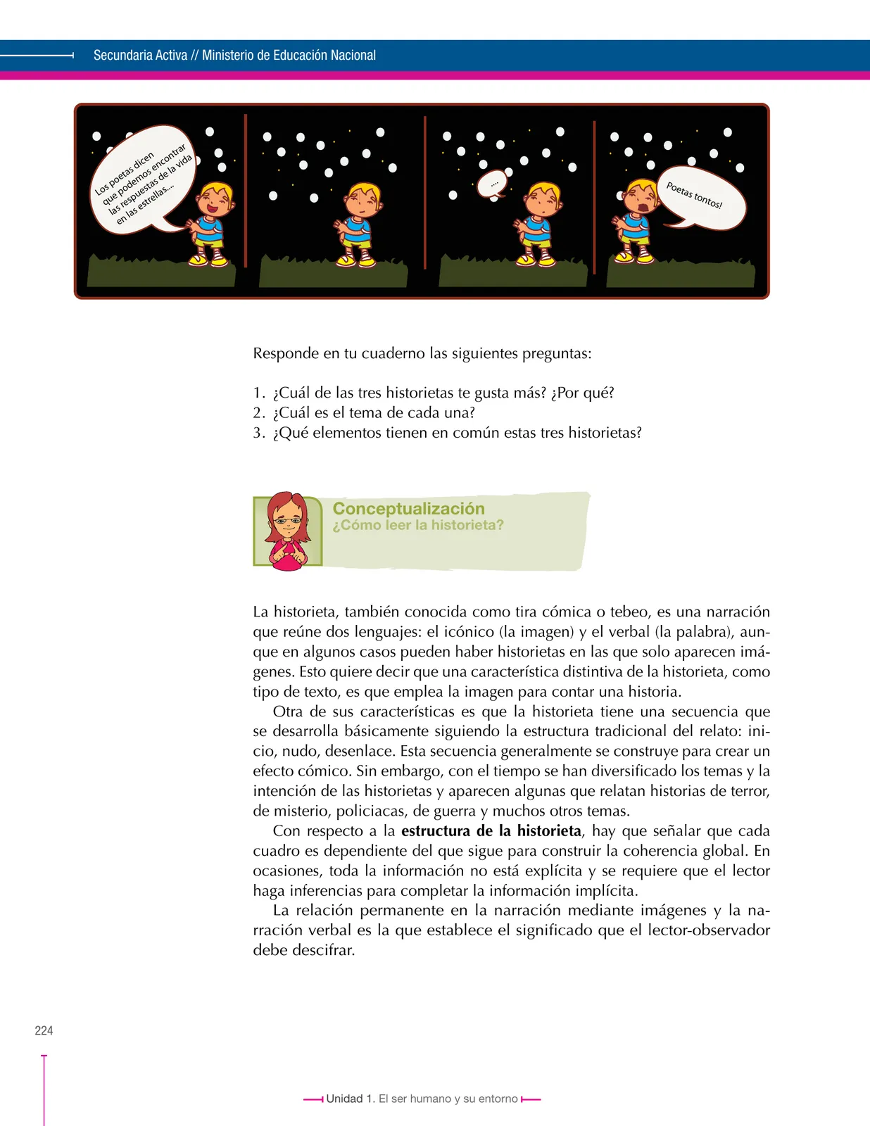 Miniatura página 224 de Lenguaje 6° · Secundaria Activa