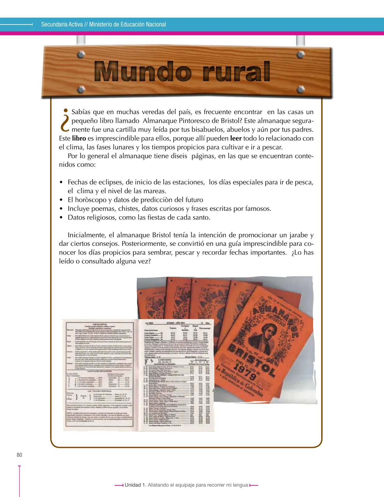 Página 80 de Lenguaje 7° · Secundaria Activa