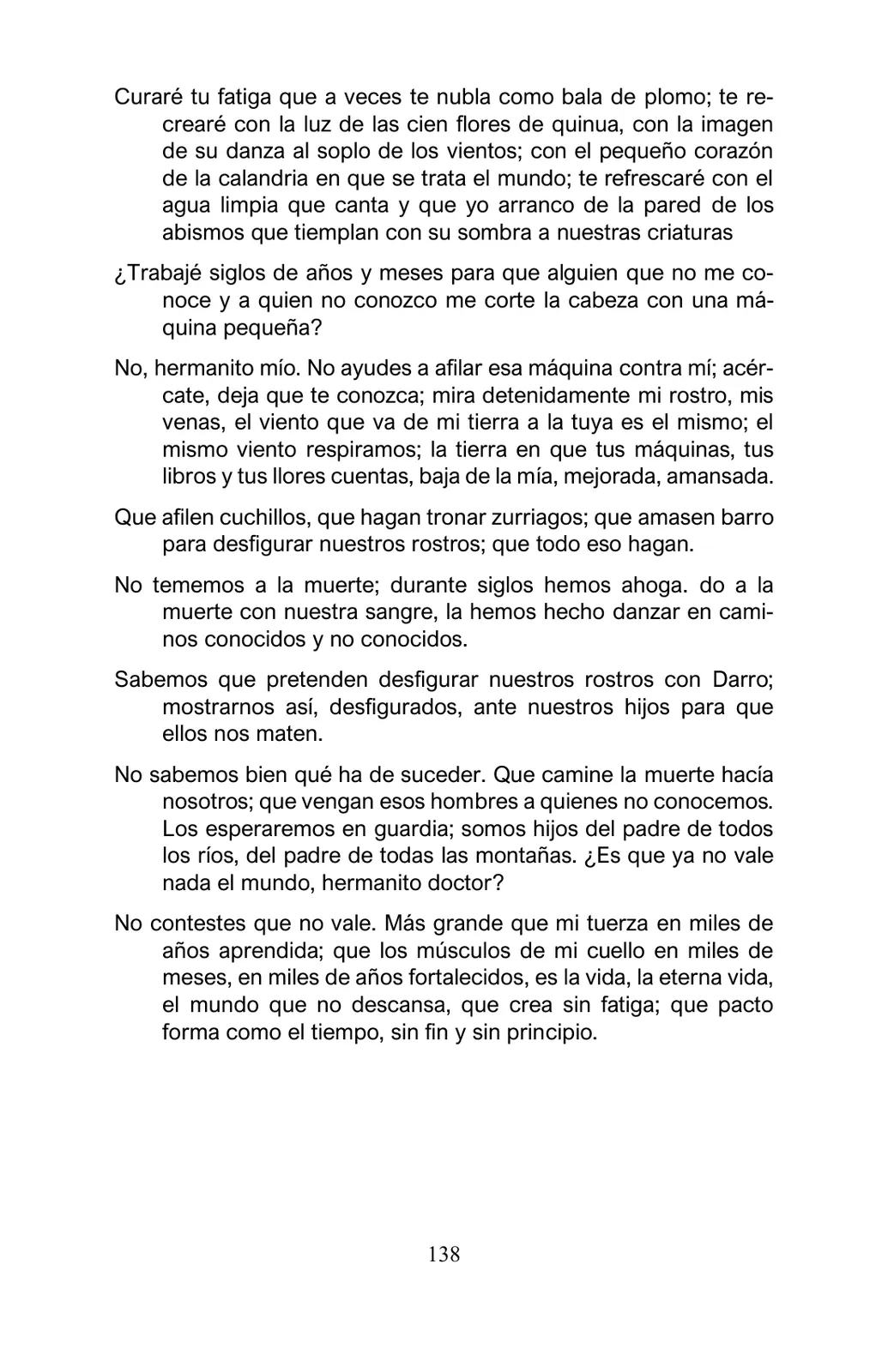 Página 138 de Arguedas, entre el fuego y el amor : textos seleccionados para estudiantes de Educación Básica · 2021