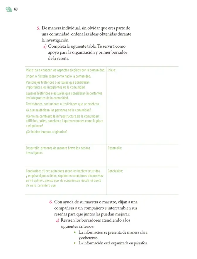 Página 63 de Proyectos de Aula. Libro de Educación Primaria Grado 5° Ciclo Escolar 2025 - 2026