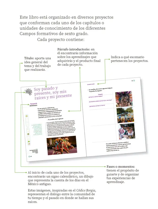 Página 6 de Proyectos Escolares. Libro de Educación Primaria Grado 6° Ciclo Escolar 2025 - 2026