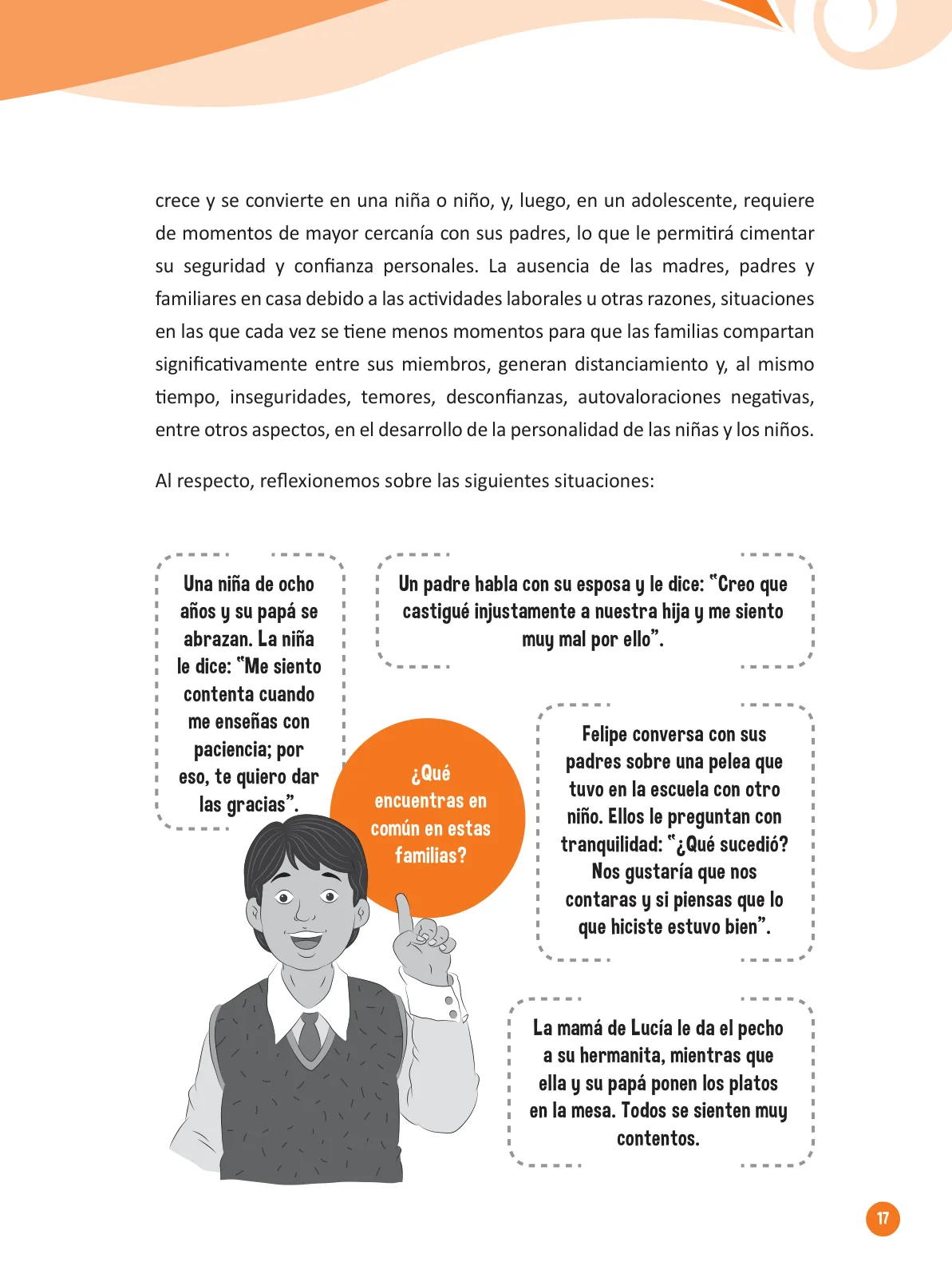 Miniatura página 19 de Guía para el trabajo docente con las familias del ciclo IV de Primaria · 2016