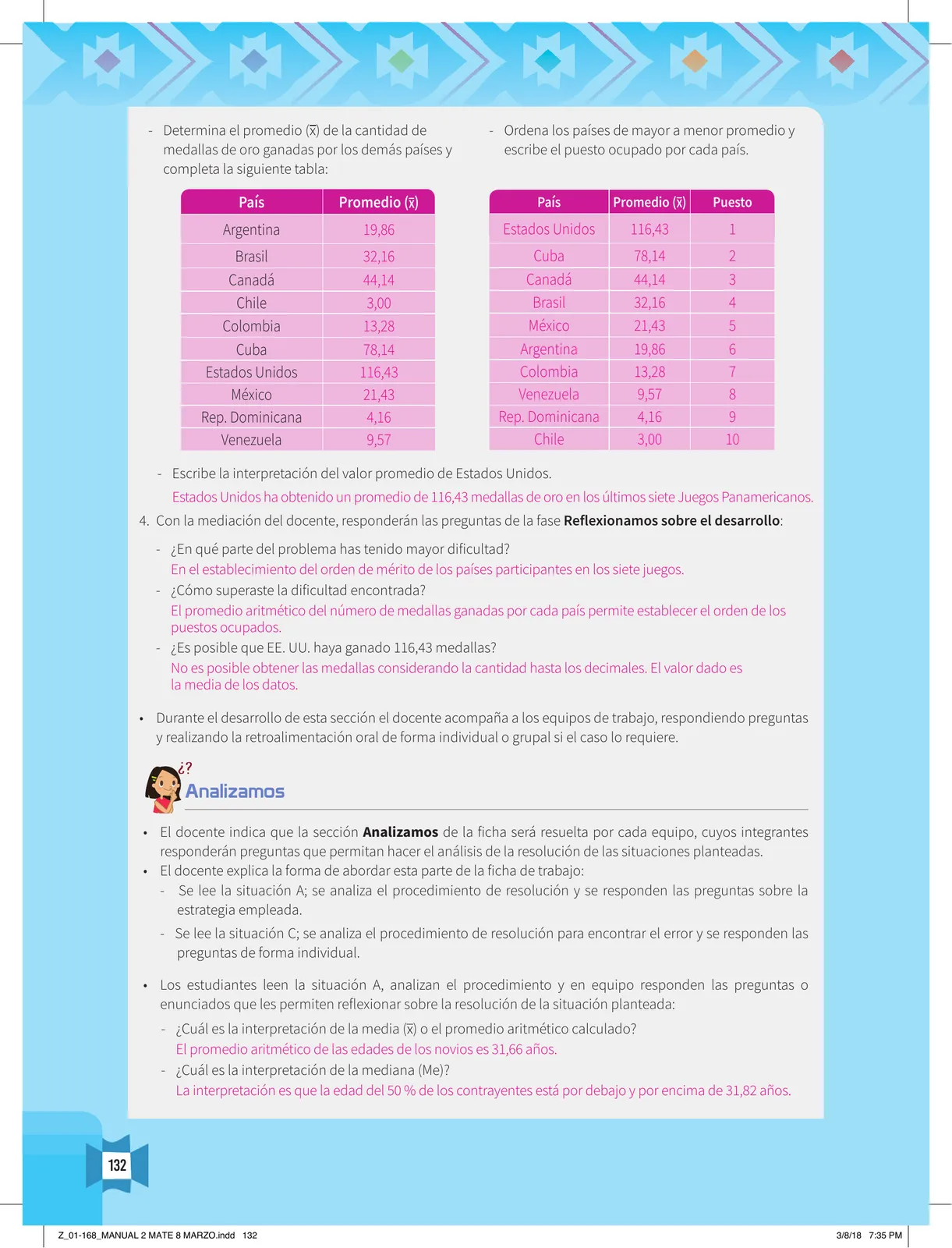 Miniatura página 134 de Resolvamos problemas 2 : manual para el docente 2018 · 2018