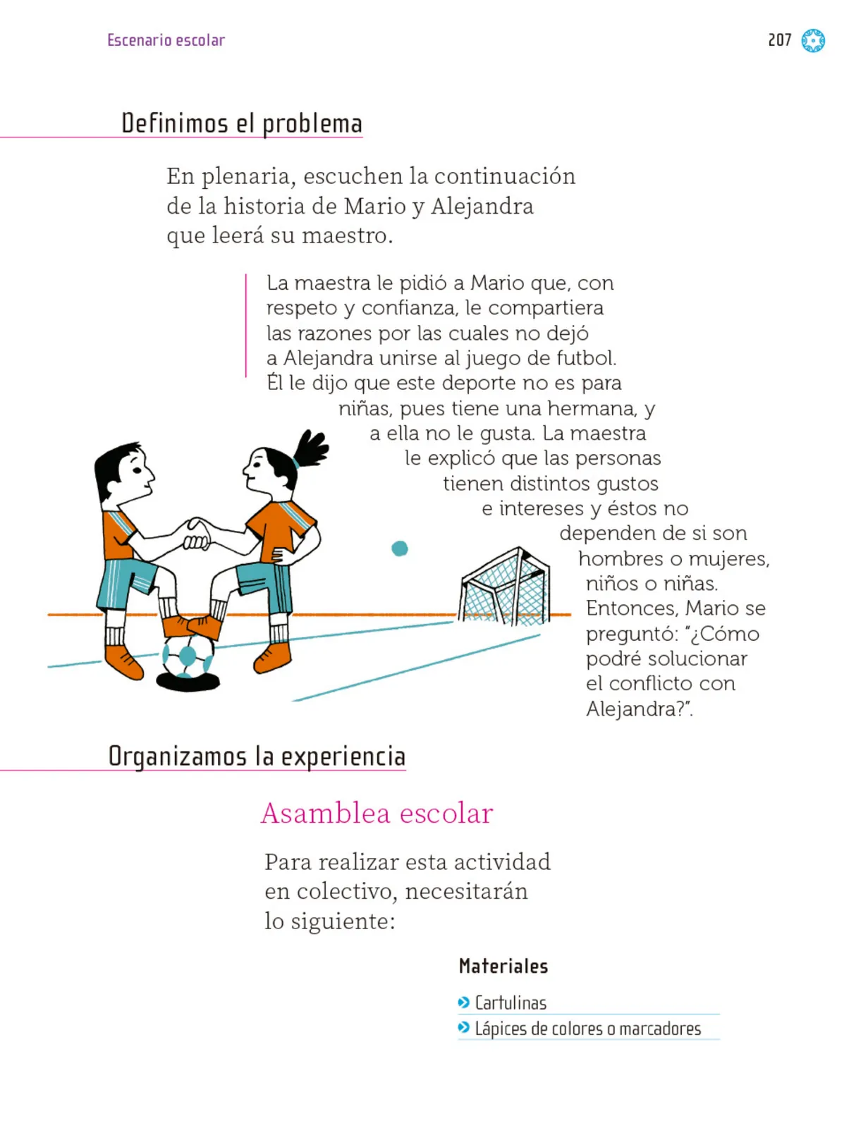 Página 208 de Proyectos Escolares. Libro de Educación Primaria Grado 1° Ciclo Escolar 2025 - 2026