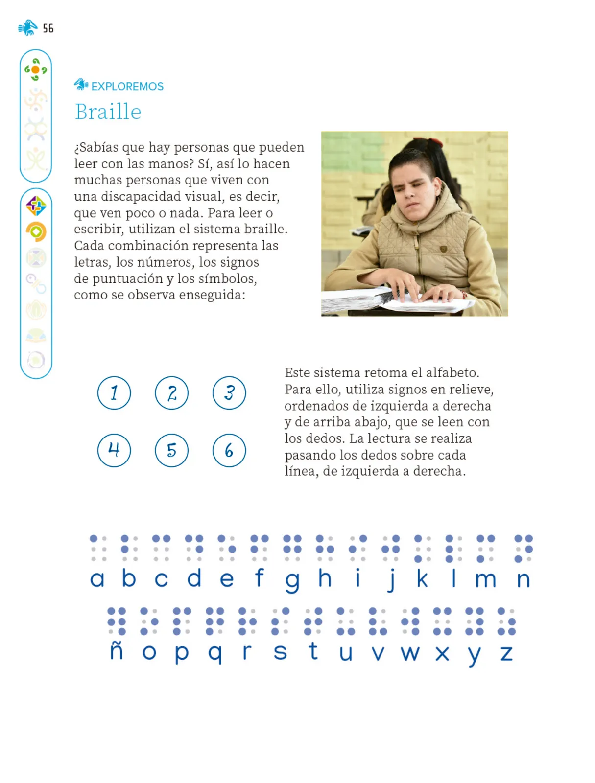 Miniatura página 57 de Nuestros saberes: Libro para alumnos, maestros y familia.   Libro de Educación Primaria Grado 1°  Ciclo Escolar 2025 - 2026