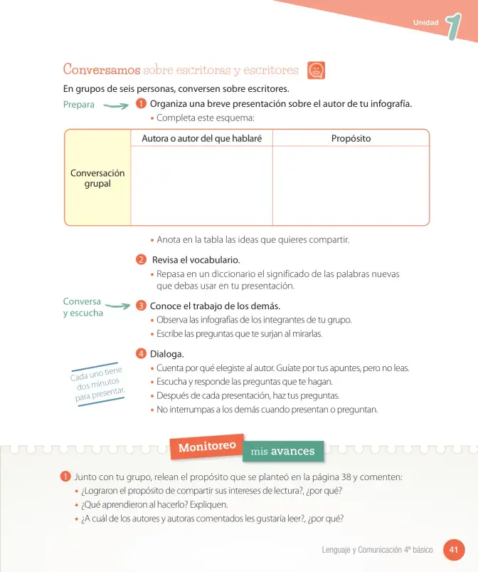 Página 109 de Lenguaje y Comunicación – Cuarto Básico | Texto del Estudiante MINEDUC – Descargar PDF · 2024