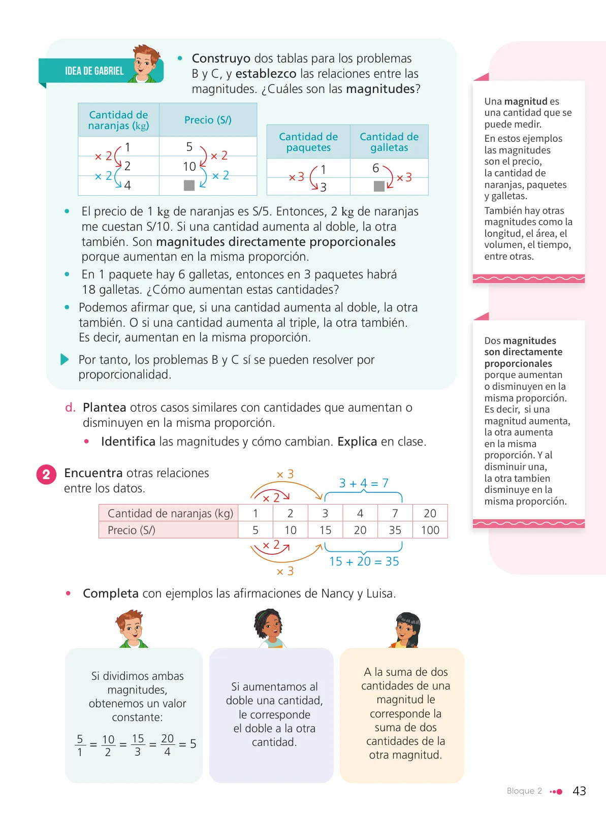 Miniatura página 45 de Texto de Matemática 6. Sexto grado de Primaria · 2024