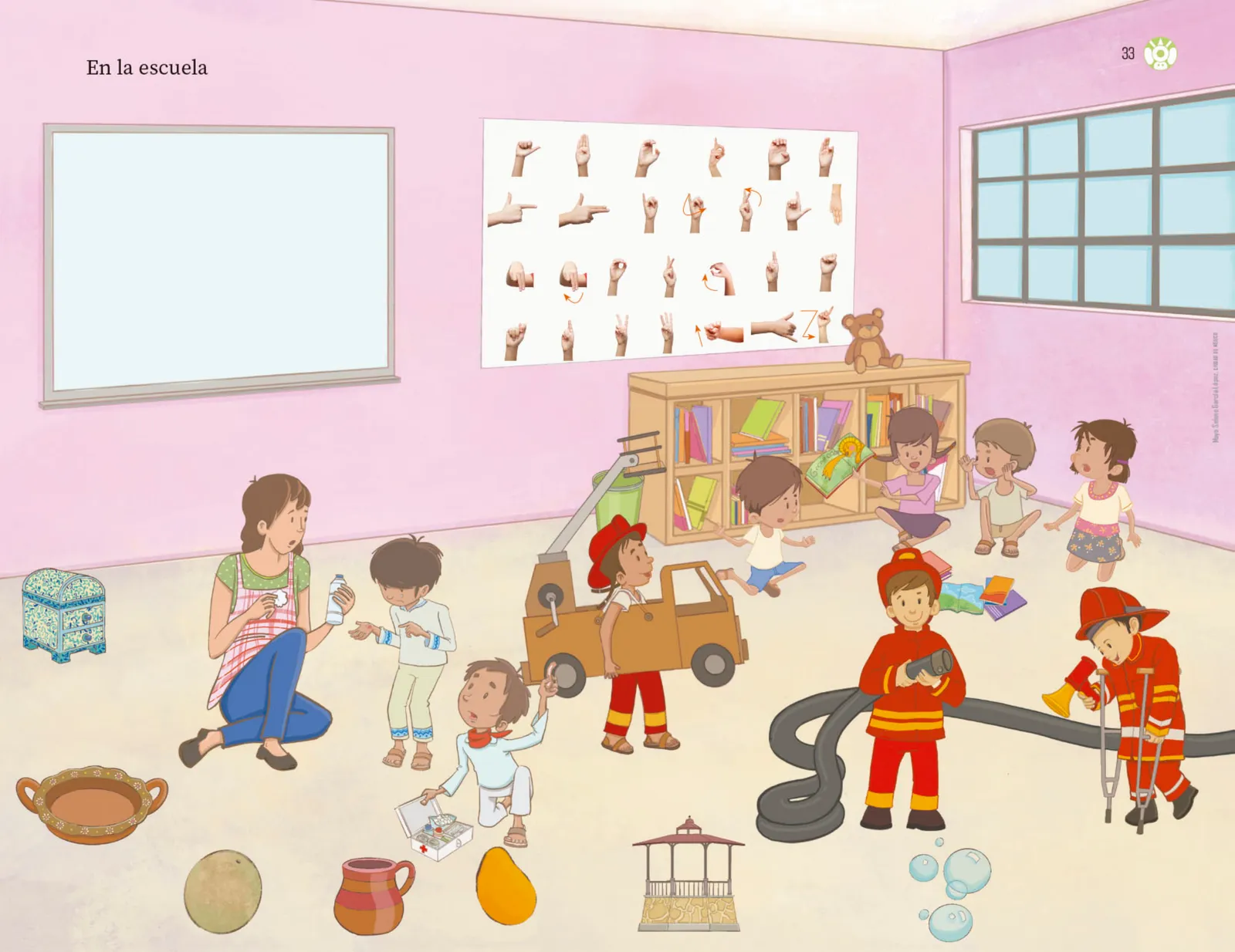 Página 34 de Explorar e imaginar con mi libro de Preescolar.   Libro de Educación Preescolar Grado 3°  Ciclo Escolar 2025 - 2026