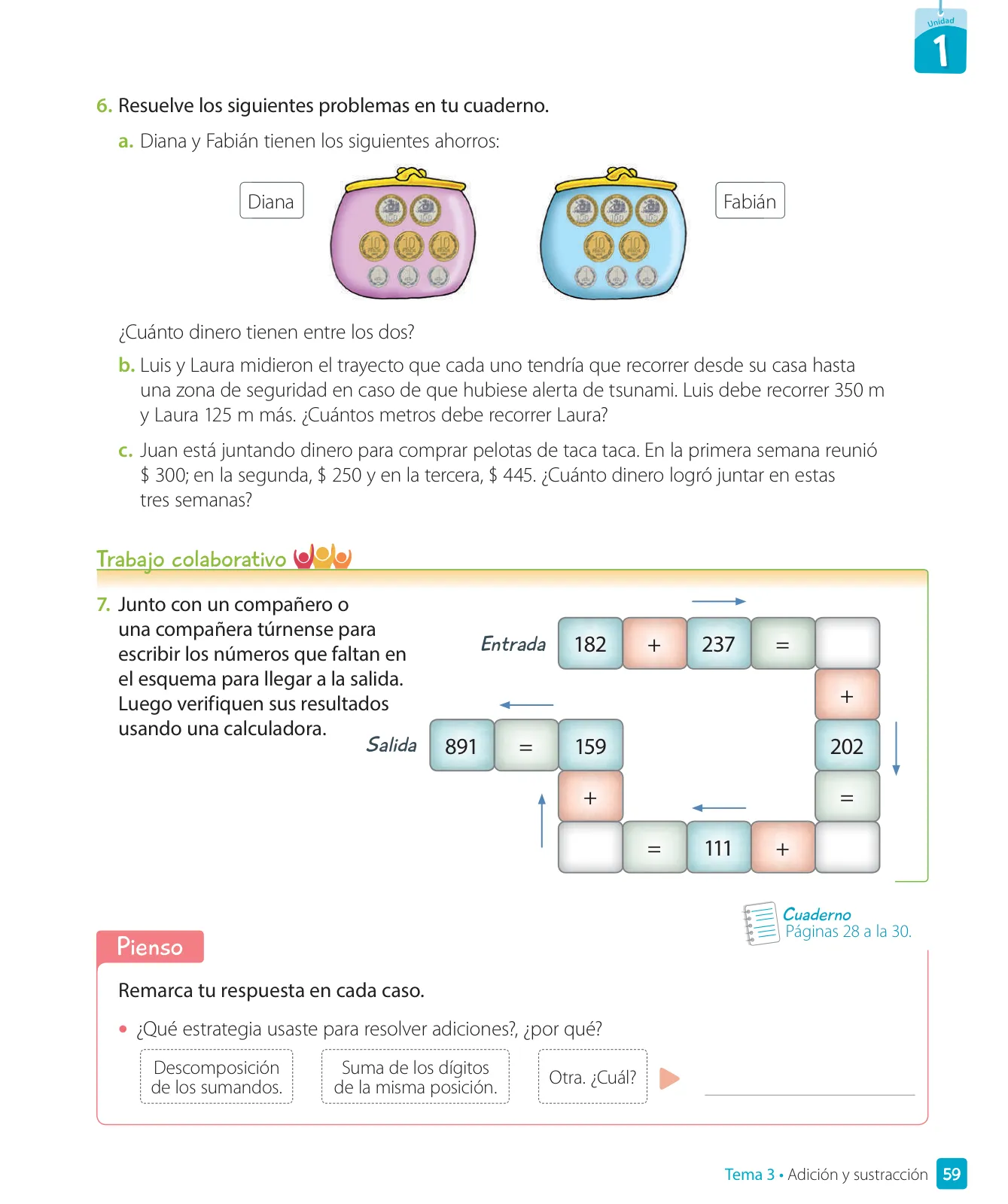 Página 61 de Matemática – Tercero Básico | Texto del Estudiante MINEDUC – Descargar PDF · 2024