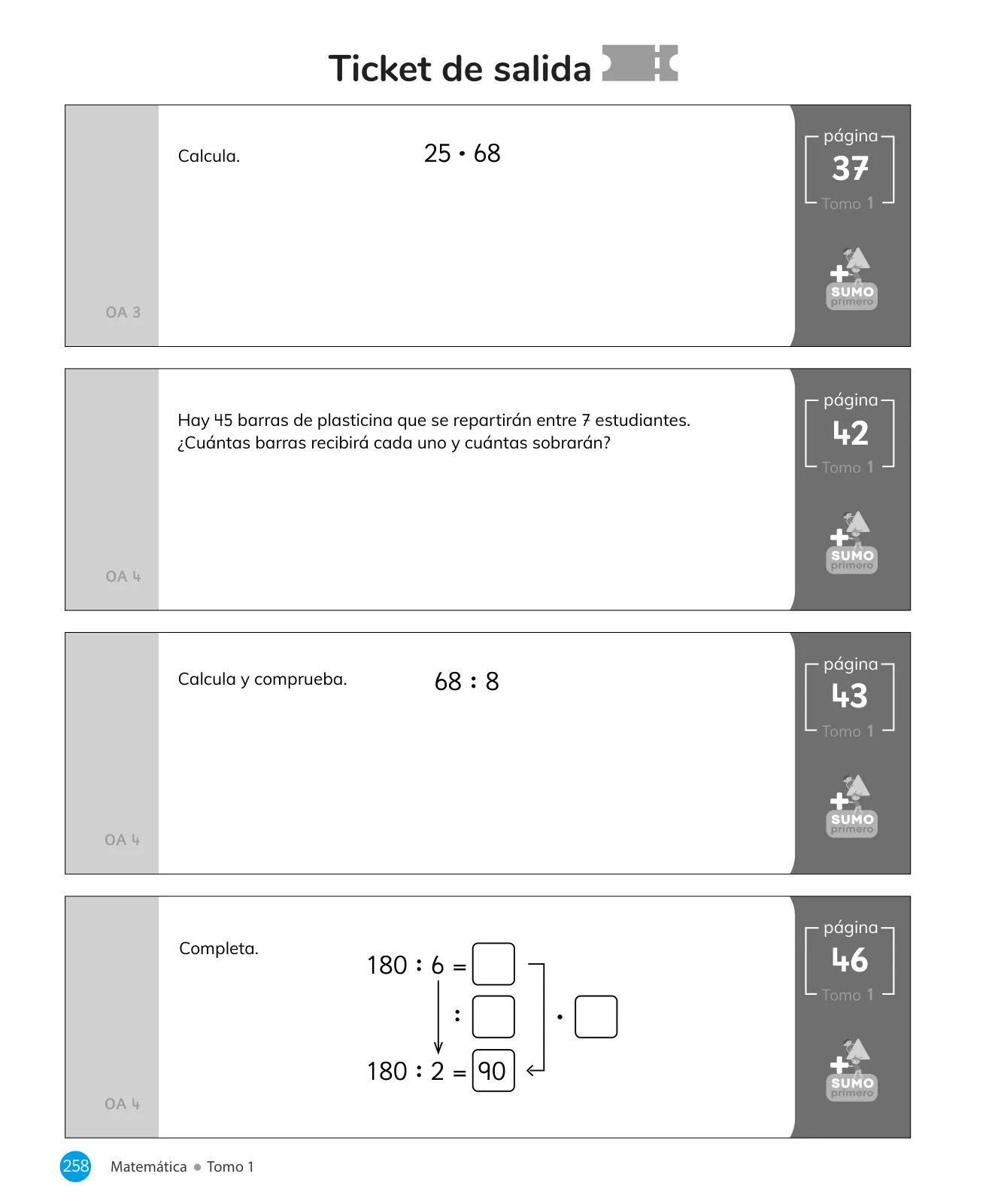 Página 260 de Sumo Primero – Quinto Básico | Texto del Estudiante MINEDUC – Descargar PDF · 2024