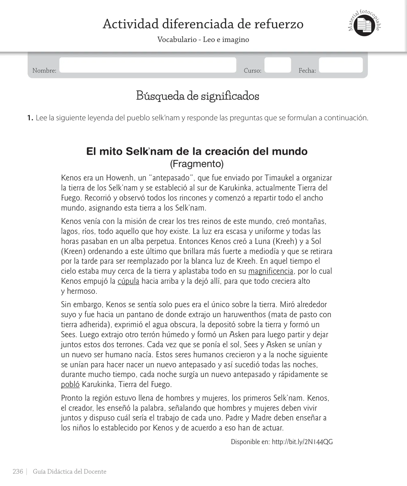 Página 62 de Lenguaje y Comunicación – Cuarto Básico | Texto del Estudiante MINEDUC – Descargar PDF · 2024