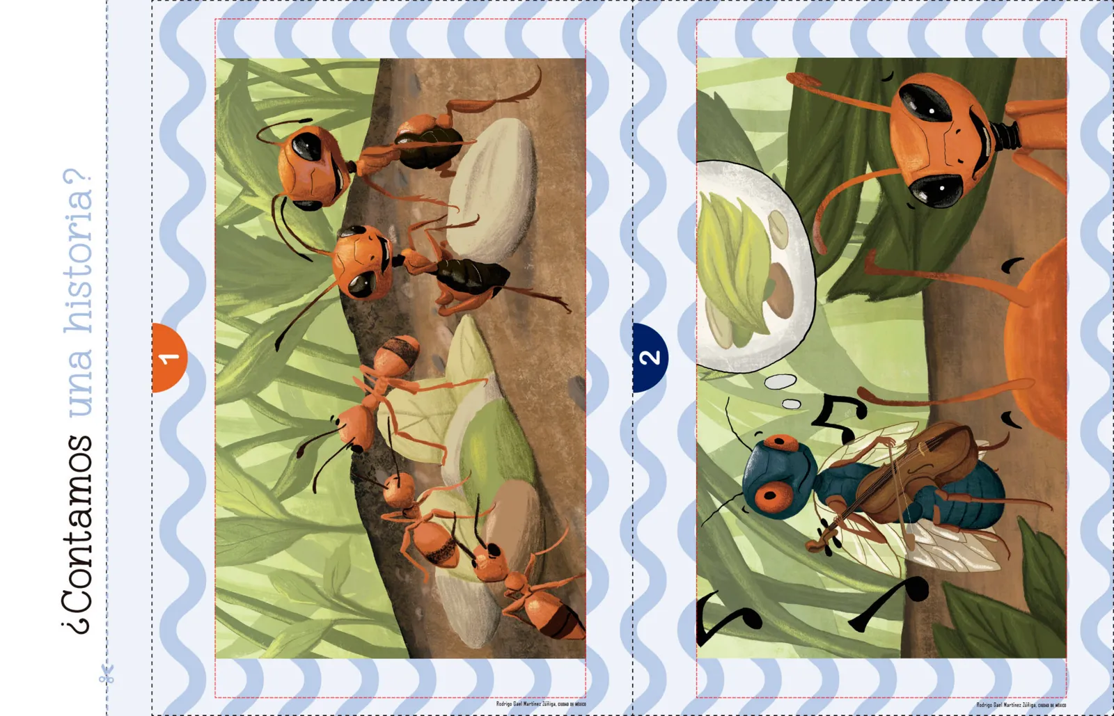Página 70 de Jugar e imaginar con mi material manipulable de Preescolar. Libro de Educación Preescolar Grado 2° Ciclo Escolar 2025 - 2026