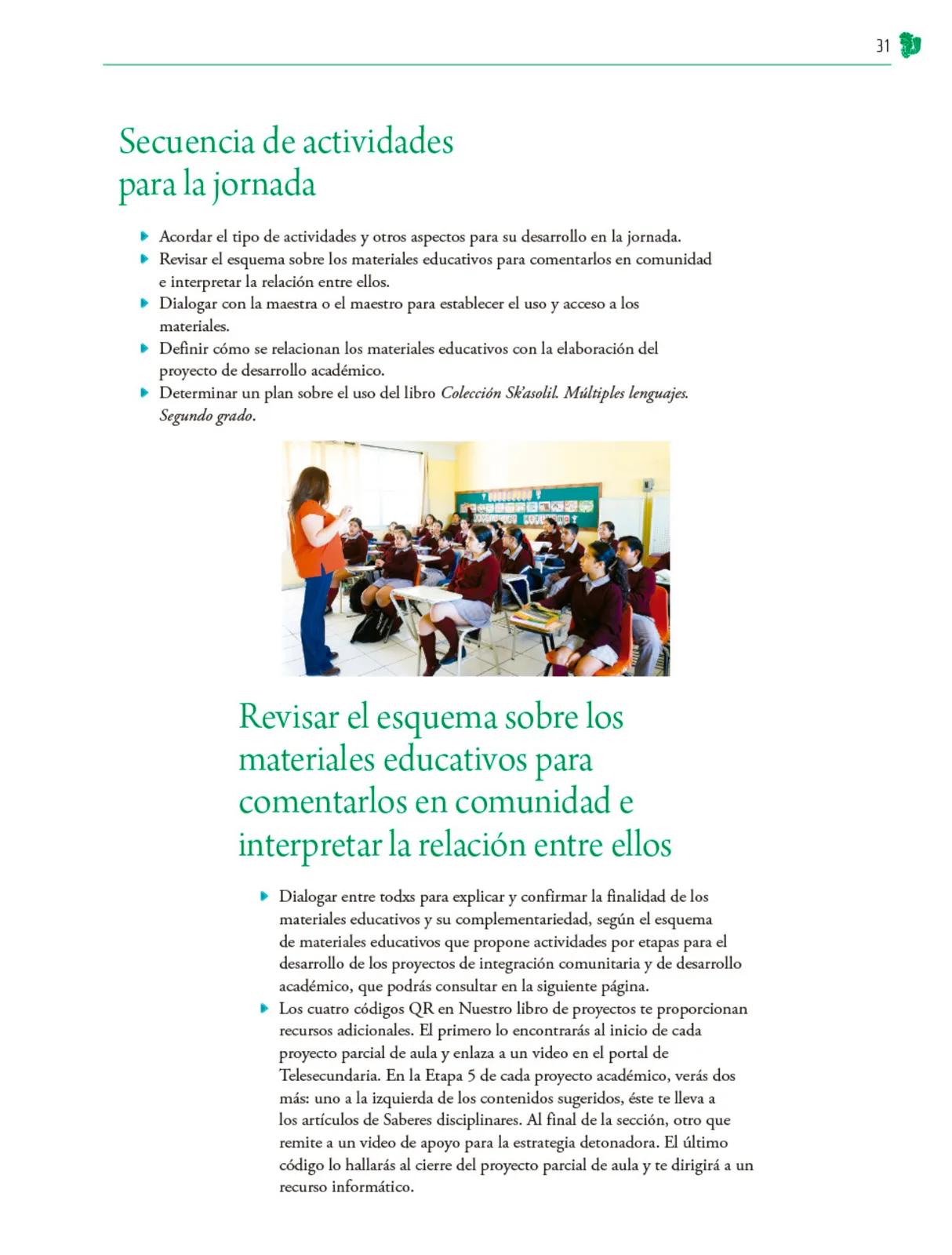 Miniatura página 32 de Colección Sk´asolil. Nuestro libro de Proyectos. Tomo I.    Libro de Educación Telesecundaria Grado 2°  Ciclo Escolar 2025 - 2026