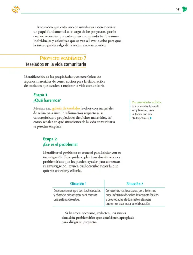 Página 142 de Colección Sk´asolil. Nuestro libro de Proyectos. Tomo I. Libro de Educación Telesecundaria Grado 2° Ciclo Escolar 2025 - 2026