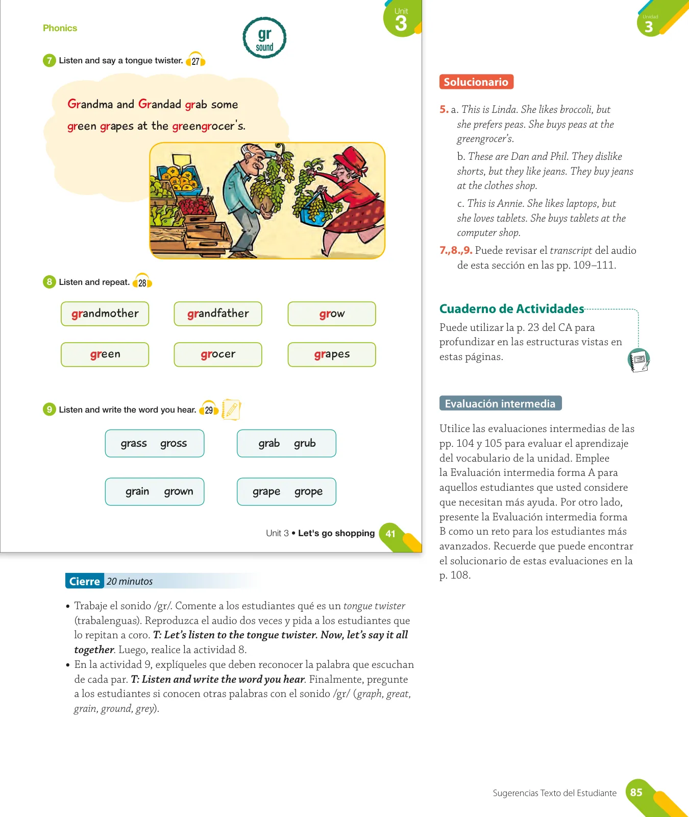 Miniatura página 87 de Inglés – Quinto Básico | Texto del Estudiante MINEDUC – Descargar PDF · 2024