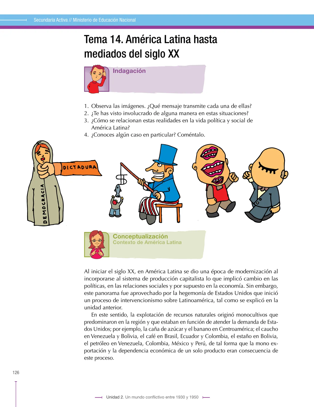 Página 126 de Ciencias Sociales 9° · Secundaria Activa