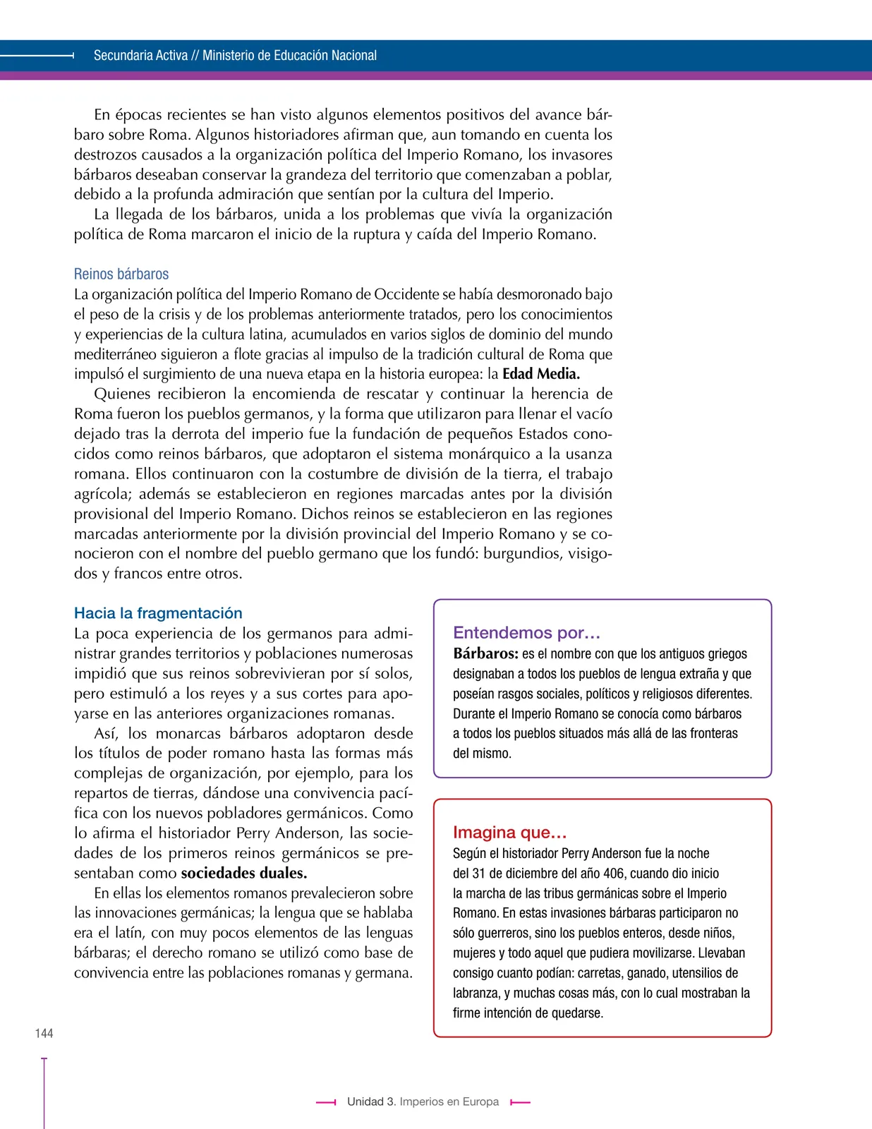 Página 144 de Ciencias Sociales 7° · Secundaria Activa