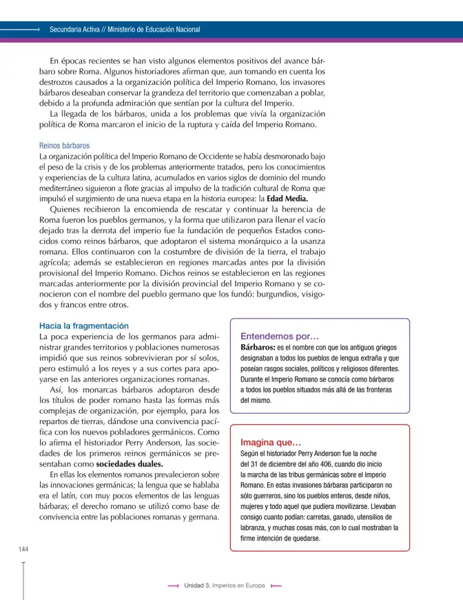 Página 144 de Ciencias Sociales 7° · Secundaria Activa